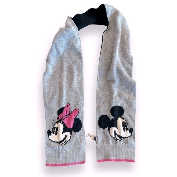 Disney Gap Collab Mickey And Minnie Love Knit Scarf One Size - Picture 1 of 6